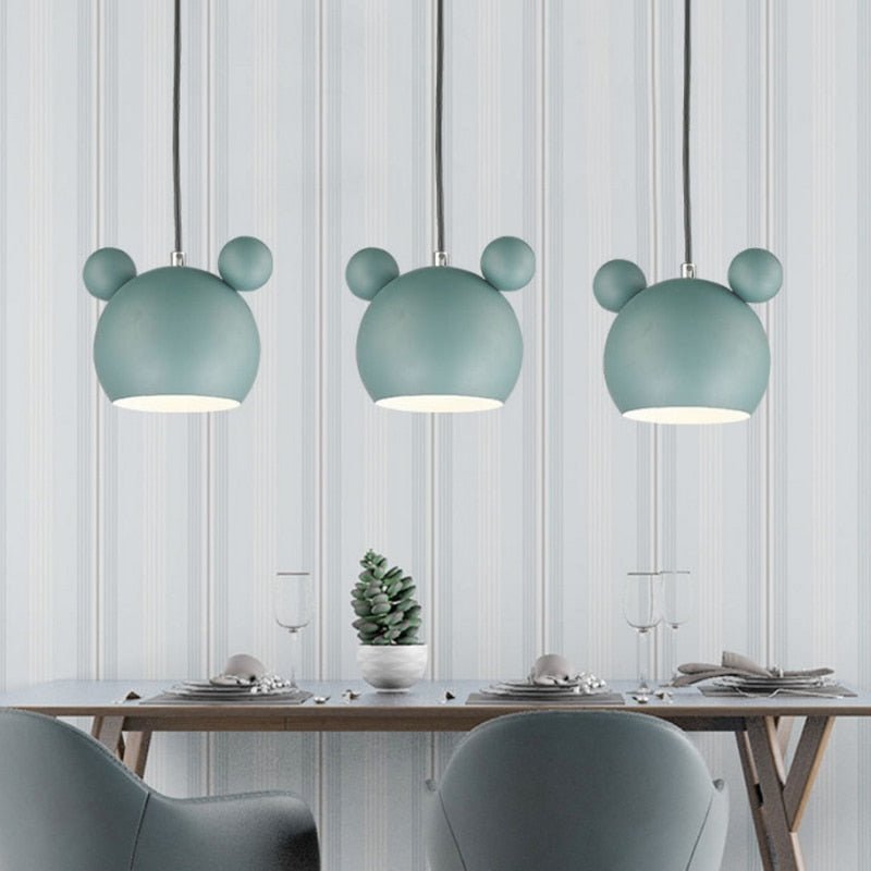 WhimsyGlow LED Mouse Ceiling Pendant Light For Kids