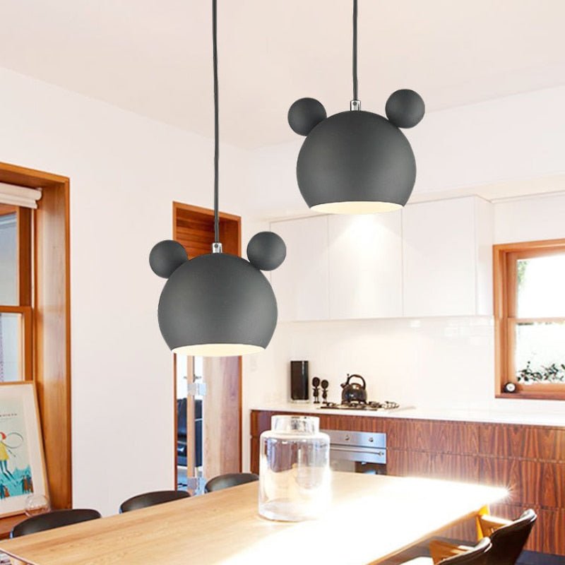 WhimsyGlow LED Mouse Ceiling Pendant Light For Kids