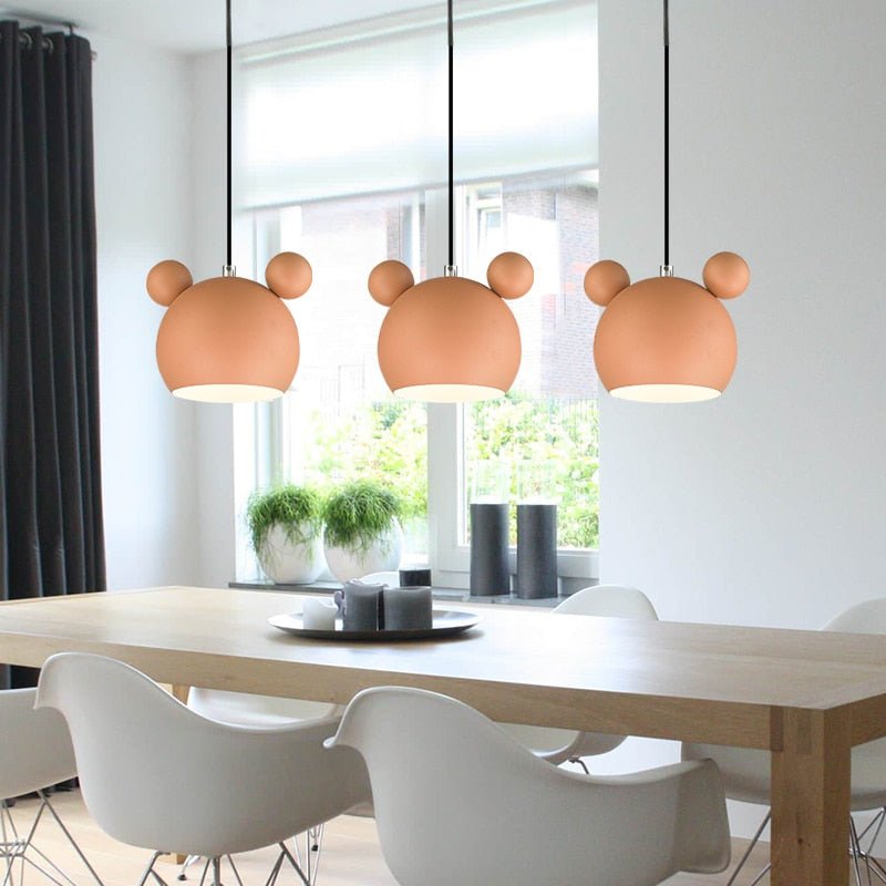 WhimsyGlow LED Mouse Ceiling Pendant Light For Kids