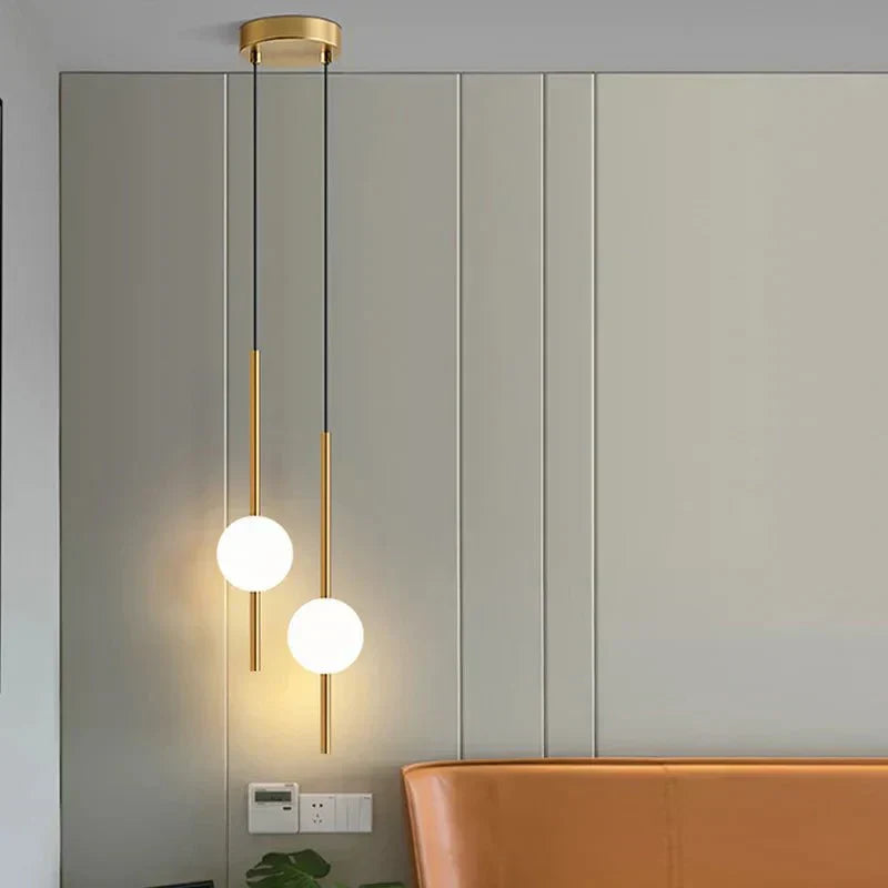 Aurelin | Modern LED Pendant Lamp in Wood Finish for Dining