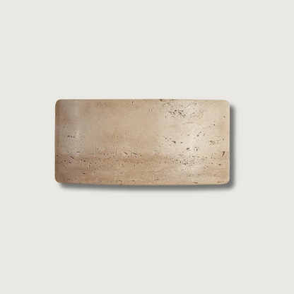 Lumenra | Contemporary Travertine And Glass Wall Light