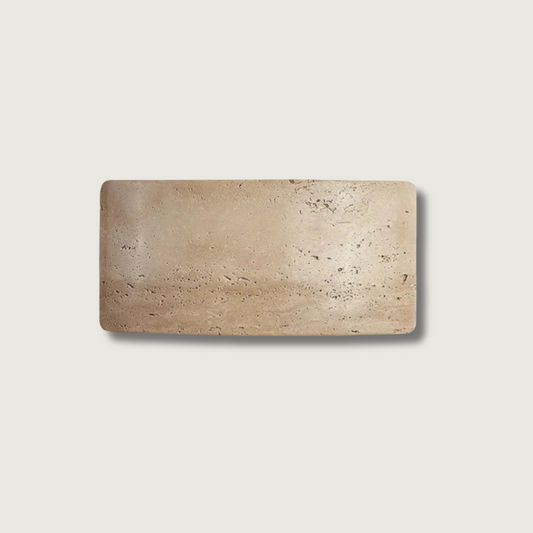 Lumenra | Contemporary Travertine And Glass Wall Light