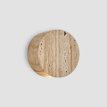 LumenVale Travertine Wall Sconce | Natural Marble Lighting