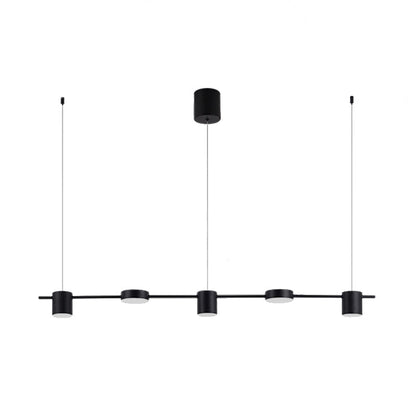 Lumarex Aluminum Drum Pendant Light in Black Gold Fixture
