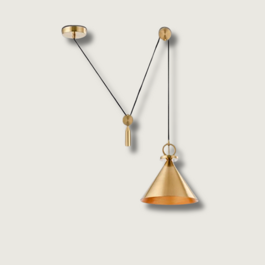 Aureline | Sleek Minimalist Copper Ceiling Pendant Light