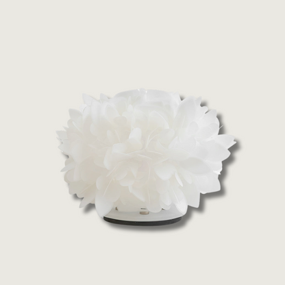 Sylva Petal Table Lamp With Floral Accent And Metal Frame