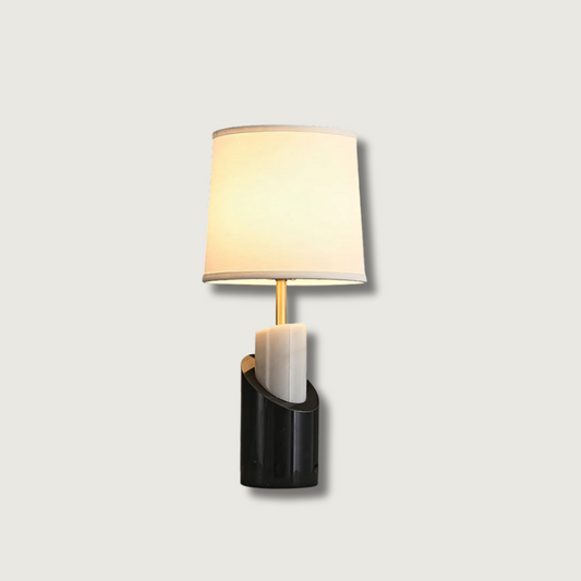 Orlina Marble Table Lamp With Luxe Brass Finish For Home