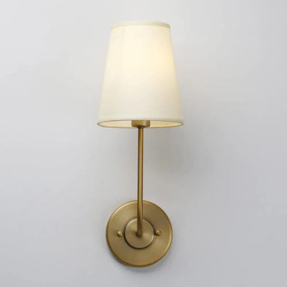 Vellora | Woven Metal Wall Lamp With Soft Fabric Shade
