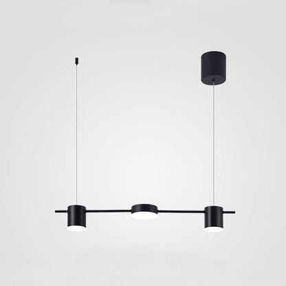 Lumarex Aluminum Drum Pendant Light in Black Gold Fixture