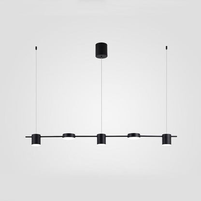 Lumarex Aluminum Drum Pendant Light in Black Gold Fixture