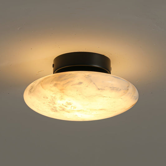 LioraGlow | Oval Alabaster Wall Sconce Soft Diffused Light