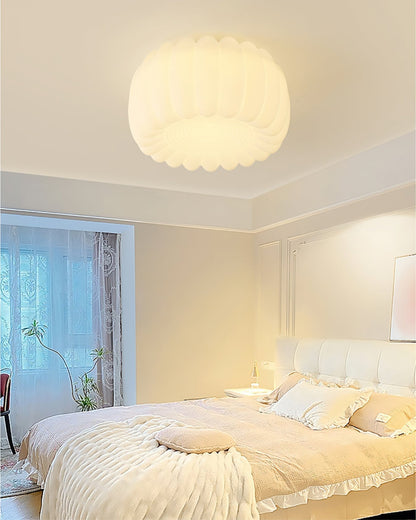 LumaVell Modern Ceiling Lamp With White Shade For Home Use