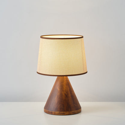 LioraWood | Table Lamp With Wooden Base And Warm, Soft Glow