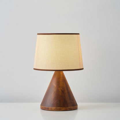 LioraWood | Table Lamp With Wooden Base And Warm, Soft Glow