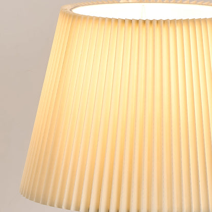 AuroraWood | Walnut Base Desk Lamp With Fabric Shade