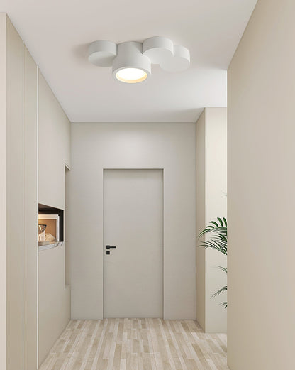 Lunara Paintable Round Ceiling Light For Modern Interiors