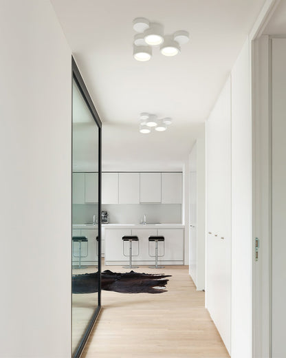 Lunara Paintable Round Ceiling Light For Modern Interiors