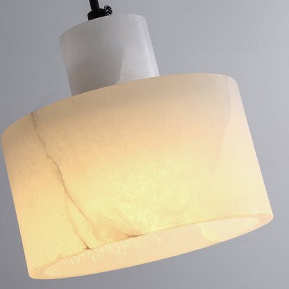 Nordell | White Marble Hanging Lamp in Scandinavian Style