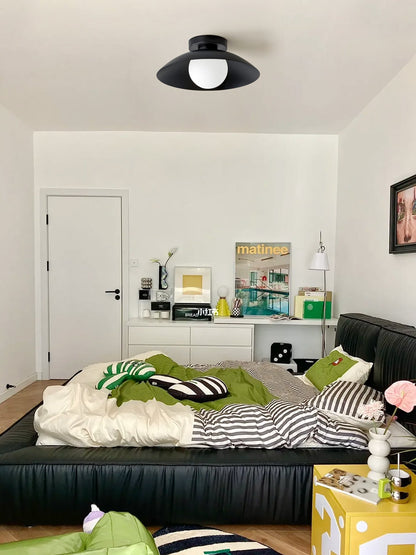 Nordelle Minimalist Ceiling Light With Diffused Glass Shade