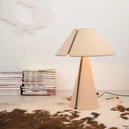 Harlow | Modern Leather & Metal Statement Desk Lamp
