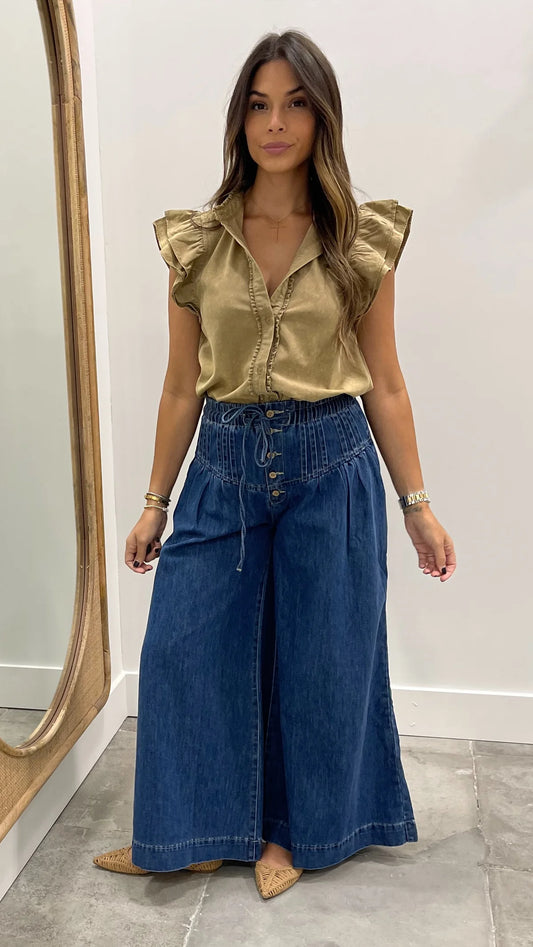 KEONA | Elegant Gold Top