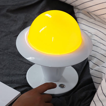 AureaGlow Egg Table Lamp With Glass Dome And Metal Base