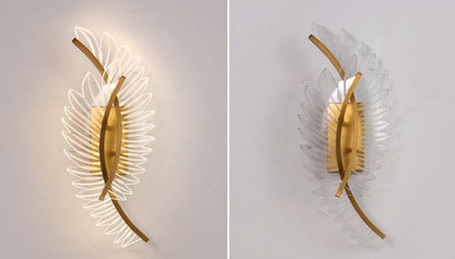 Seraphine | Golden Wing Wall Lamp For Home Accent Lighting