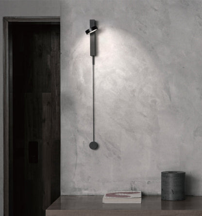 VeraLume | Sleek Black And Gold Wall Lamp For Living Rooms