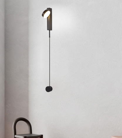 VeraLume | Sleek Black And Gold Wall Lamp For Living Rooms