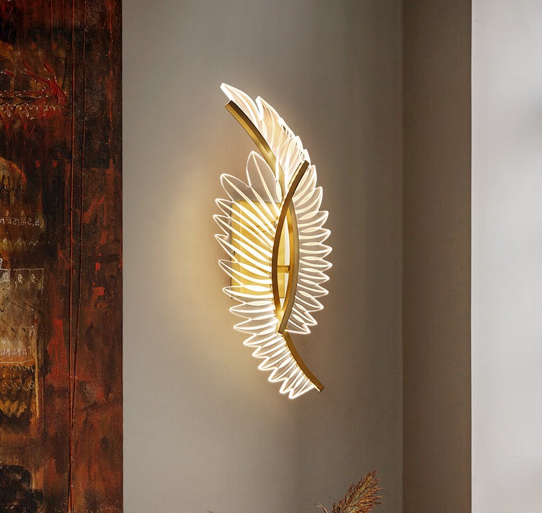 Seraphine | Golden Wing Wall Lamp For Home Accent Lighting