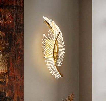 Seraphine | Golden Wing Wall Lamp For Home Accent Lighting