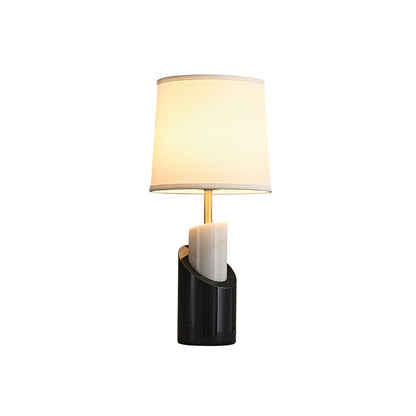Orlina Marble Table Lamp With Luxe Brass Finish For Home