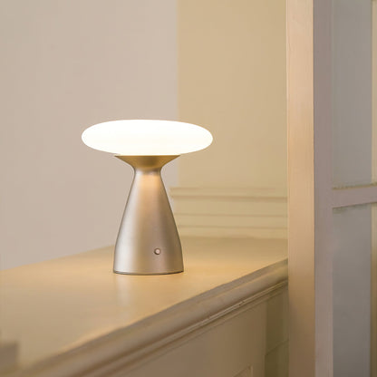 Korvian | Modern Desk Lamp With Glass Shade, Ambient Glow