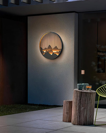 Montelle | Outdoor Wall Light With Circular Pattern