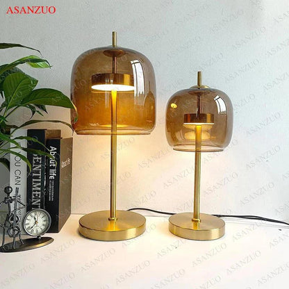 SomaGlow | Gray Glass LED Lamp For Warm Or Cool Light