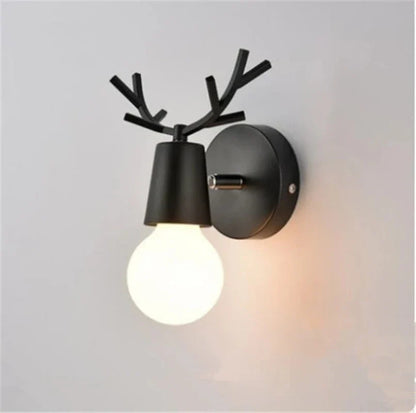 Harthorn Rustic Antler Wall Sconce With Warm Glow For Home