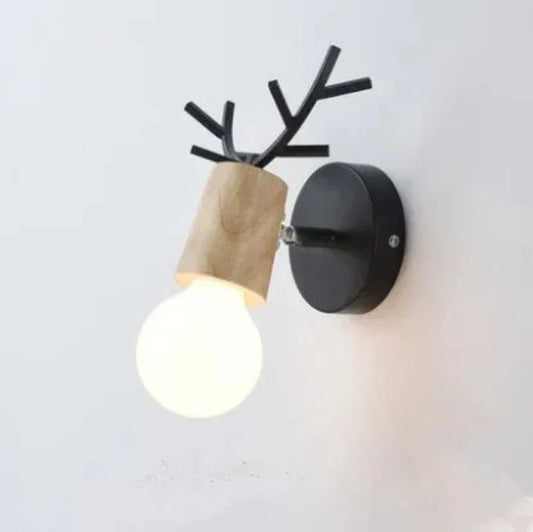 Harthorn Rustic Antler Wall Sconce With Warm Glow For Home