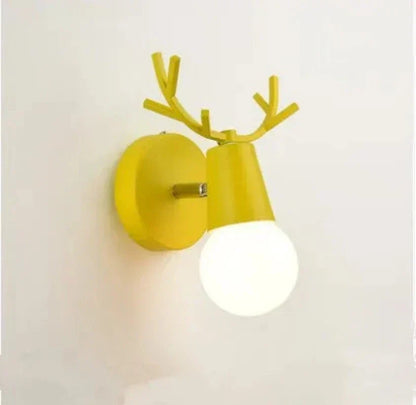 Harthorn Rustic Antler Wall Sconce With Warm Glow For Home