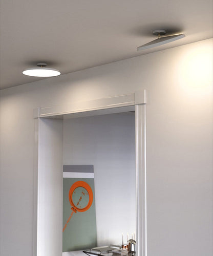 Lumenora | Round LED Ceiling Light In Brass And Navy Finish