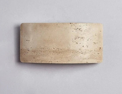 Lumenra | Contemporary Travertine And Glass Wall Light