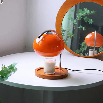AuroraSphere Glass Mood Desk Lamp and Candle Warmer