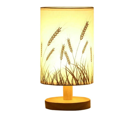 Elowen Solid Wood Linen Table Lamp For Warm Ambiance