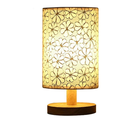 Elowen Solid Wood Linen Table Lamp For Warm Ambiance