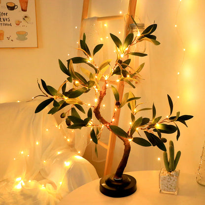 SylvaGlow Tree LED Table Lamp With Warm White Light