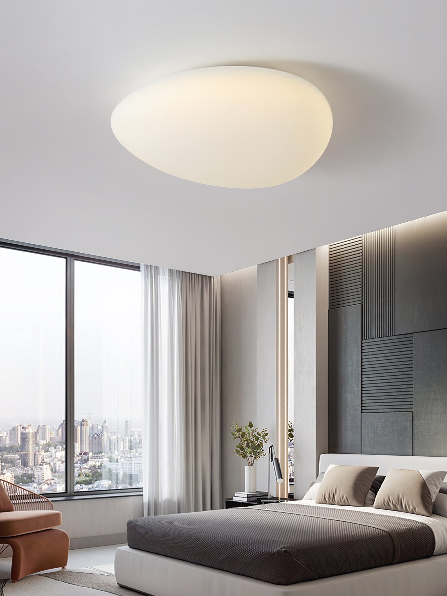 Novara | Energy-Efficient LED Ceiling Light in PE & Metal