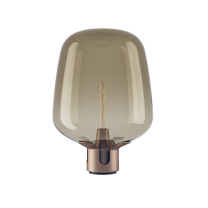 AuroraGlass Elegant Table Lamp With Warm LED Ambient Glow