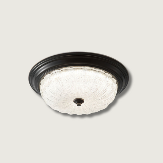 Lorian | Brass Finish Minimalist Ceiling Light, Warm Glow
