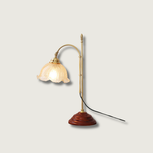 ThorneGlow | Textured Patina Table Lamp With Soft Glow