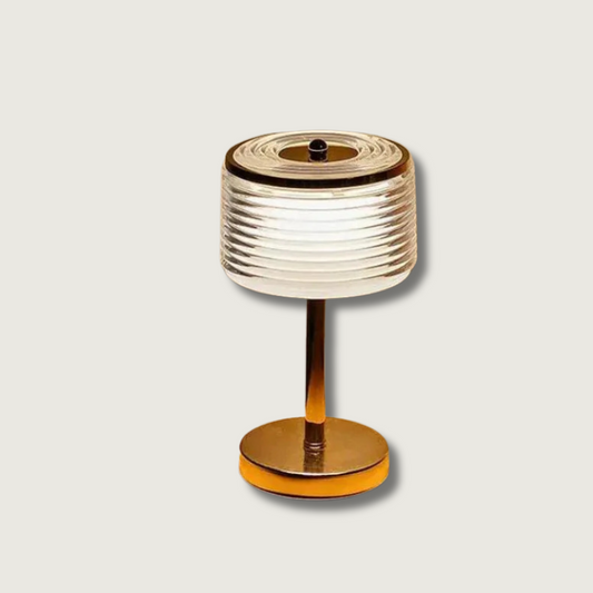 Aurelle Ring Table Lamp With Layered Transparent Shade