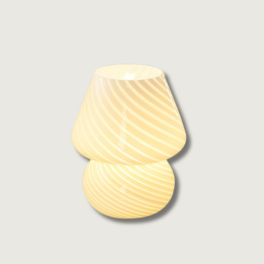 Caelora Crystal Table Lamp With Textured Glass Globe